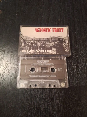 AGNOSTIC FRONT One Voice TAPE Cassette 1992 Relativity NYHC Hardcore - Image 1 of 2