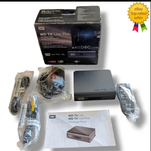 Reproductor multimedia WD TV Live Plus HD completo 1080p HDMI caja de transmisión completa con caja - Imagen 1 de 9