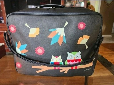 Redmon Geometric Owl Black Travel Bag - Overnight Bag -Gym Bag- Colorful - OWLS  - Image 1 of 4