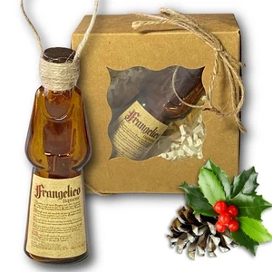 Frangelico Italienischer Haselnuss Likör Kunsthandwerk Vintage Glasflasche Ornament - Bild 1 von 7