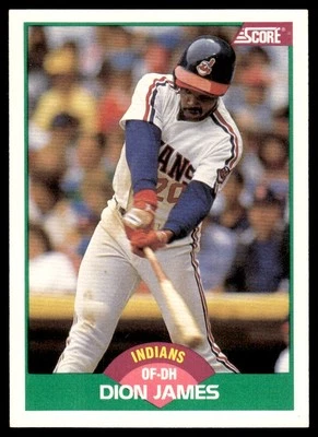 1989 Score Rookie & Traded Dion James Cleveland Indians #51T - Image 1 of 2