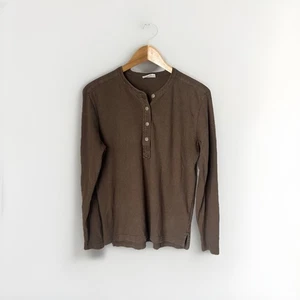 Filson Olive Green Henley - Picture 1 of 8