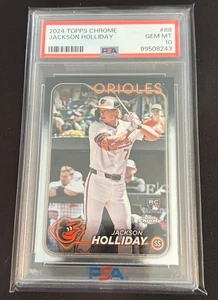 Jackson Holliday 2024 Topps Chrome #88 - PSA 10 (RC) - Baltimore Orioles - Picture 1 of 2