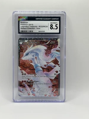 2013 Pokemon B&W Legendary Treasures Reshiram Radiant Collection #RC22 CGC 8.5 - Image 1 of 2