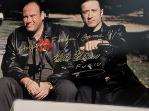 Federico Castelluccio W/ James Gandolfini Signed Inscribed Sopranos 8x10 Photo - Picture 1 of 1
