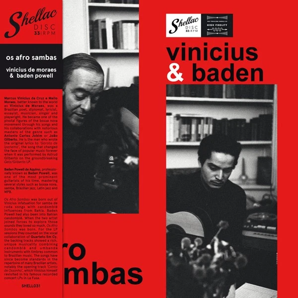 Vinicius Moraes & Baden Powell Os Afro Sambas (Vinyl) 12" Album (UK IMPORT) - Image 1 of 1
