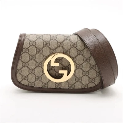 Gucci GG Supreme Blondie PVCx leather Sling backpack - Image 1 of 4