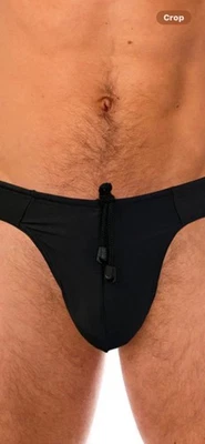 MENS / LADS KINIKI ST TROPEZ BLACK SWIM THONG SIZE XS - S BNWT SHOW THOSE BUNS - Image 1 of 4