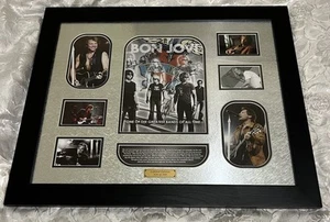 Bon Jovi Collage Memorabilia Framed  324/599  Photo Print Vintage BIG W - Picture 1 of 12