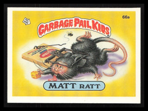 MATT RATT 1985 Garbage Pail Kids Series 2 #66a