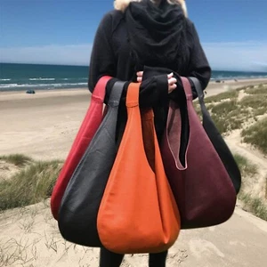 Ledertasche Hobo Bag Oversized Handtasche groß minimalistisch Leder Schultertasche - Bild 1 von 11