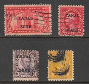 Canal Zone - Scott # 96-99 Used FVF CV $26.50 - Picture 1 of 1