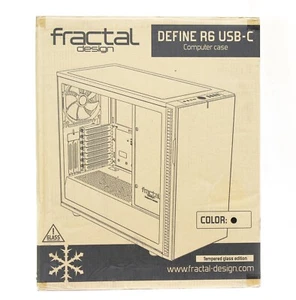 Fractal Design Define R6 ATX Modular Mid Tower PC Gehäuse | FD-CA-DEF-R6C-BKO-TGL - Bild 1 von 19