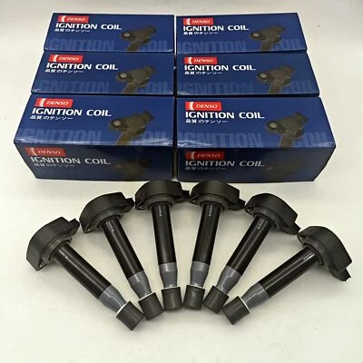 6X Denso Ignition Coil 673-2310 For Honda Accord Odyssey Acura CL 30520-P8E-A01 - Image 1 of 4
