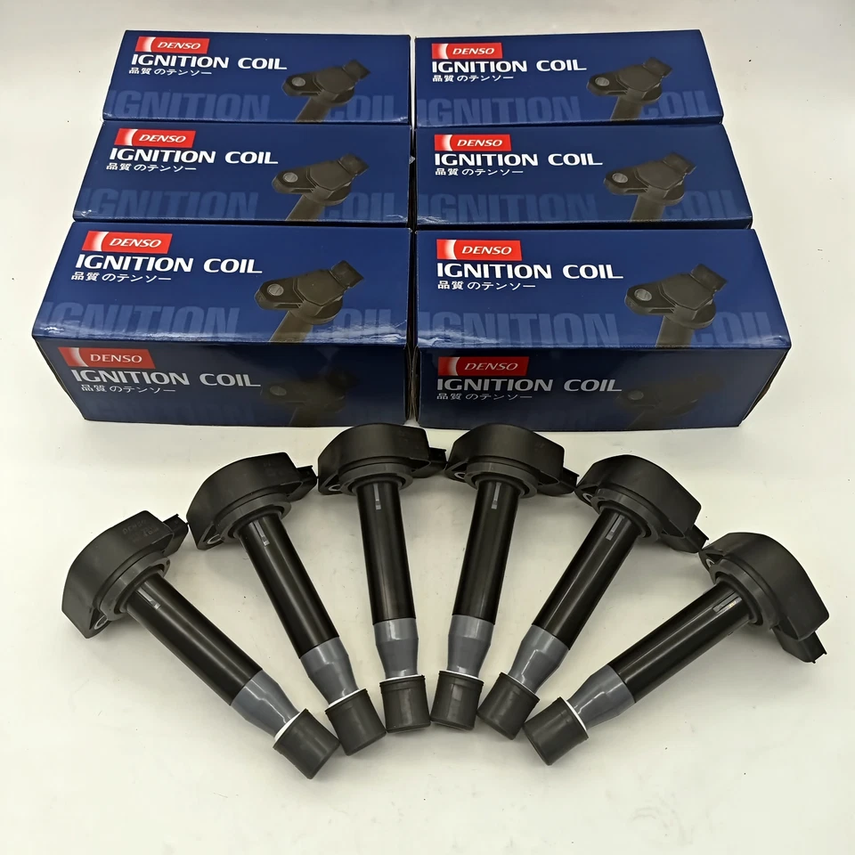 6X Denso Ignition Coil 673-2310 For Honda Accord Odyssey Acura CL 30520-P8E-A01 - Imagem 1 de 4