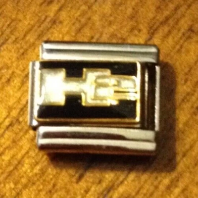 SÍMBOLO HUMMER CASA D' ORE ITALIANO ENCANTO PULSERA ESLABÓN 9MM ACERO INOXIDABLE Foto 1 de 4