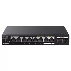 Tenda TEM2010X 8 Port 2.5G Ethernet Switch Support VLAN Static Link Aggregation - Picture 1 of 7