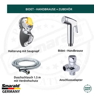 Bidet WC Brause Handbrause Duschkopf Intim Hygiene Dusche plus Anschlusadapter  - Bild 1 von 31