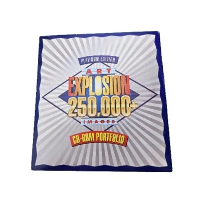 Platinum Edition Clip Art Explosion 250,000 Image CD-ROM + Catalogue Booklet Vtg - Image 1 of 4