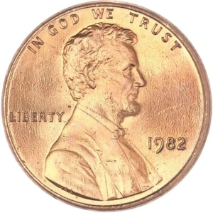Centavo Lincoln 1982 P zinc fecha pequeña BU (sin circular) - Imagen 1 de 5