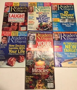 Lot of 7 Reader’s Digest Assorted Issues 2006 Nic Cage Uma Thurman Tim Allen - Picture 1 of 4