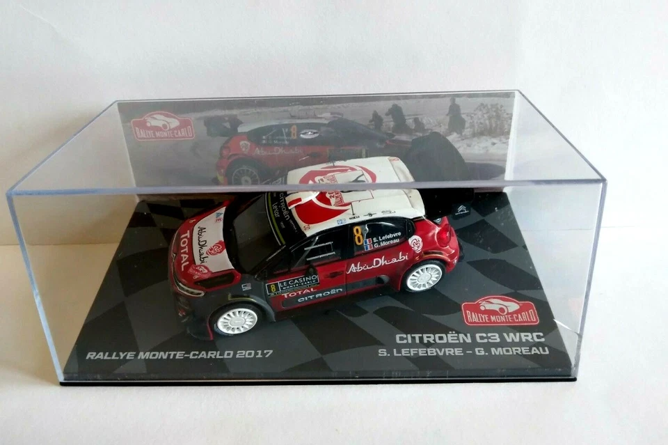 A) ЛИТОЙ CITROEN C3 WRC RMC 2017 S. LEFEBVRE масштаб 1:43 - Изображение 1 из 1