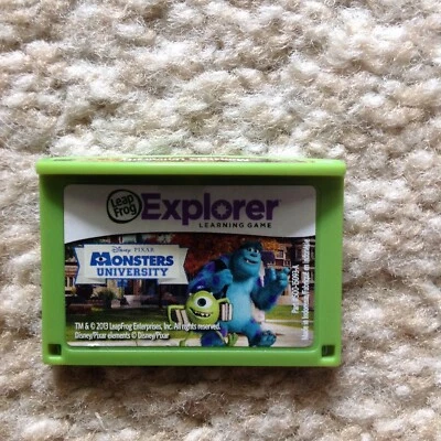 Solo cartucho de juego Leap Frog Explorer Monsters University Foto 1 de 2