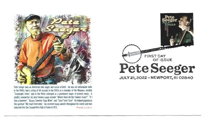 5708 Pete Seeger Panda Cachets, pictorial FDC - Image 1 of 1