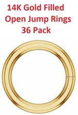 14K Gold Filled Round Open Jump Rings 22 Gauge .65mm Chain Link 1.1mm-6mm ID