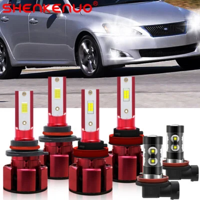 Combo de faros LED + faros antiniebla para Lexus IS250 IS350 2006 2007 2008 2009 Foto 1 de 4