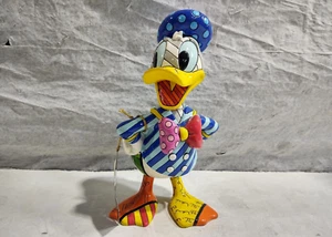 Romero Britto's 2011 Disney Donald Duck Multicolored Patchwork Figurine - Picture 1 of 6