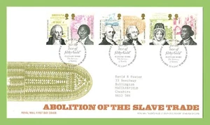 G.B. 2007 Abolition of the Slave Trade set on Royal Mail FDC Tallents House - Imagen 1 de 1