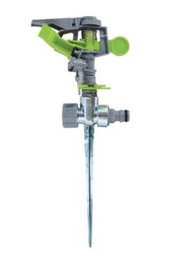 KOMBO Irrigatore da giardino a battente puntale zincato a settoriale 360° attacco 1/2