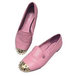 Nicole Simpson flache Damenschuhe mit stacheliger Zehenschuppenprägung aus Kunstleder Größe 9 " - Bild 1 von 4