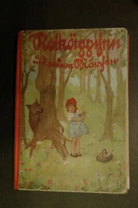 1949 altes Buch Rotkäppchen Reparaturbedarf ! Märchen antik  Ludwig Richter - Bild 1 von 3