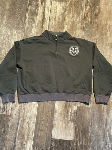 Colorado State University Rams Football Basketball 1/4 Zip Jacket XL Sweatshirt Cover