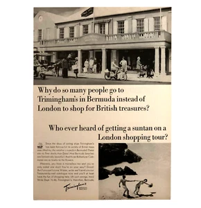 Bermuda Trimingham Brothers 1968 tienda publicidad tesoros impresión de colección anuncio - Imagen 1 de 2