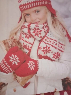 Fair Isle, Hat, Scarf And Mittens. Knitting Pattern - Image 1 of 4