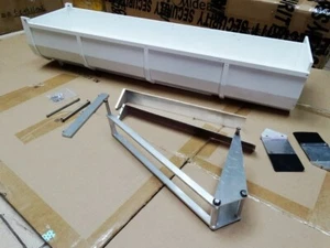 1/14 820mm Custom Made Full Metal Scale Dump Bed For 3 Axle Trailer NIB - Picture 1 of 9