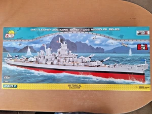 COBI WWII Historical Collection USS Iowa or USS Missouri RARE SET Item #4812 - Picture 1 of 7