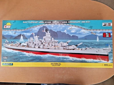 COBI Colección Histórica Segunda Guerra Mundial USS Iowa o USS Missouri JUEGO RARO Artículo #4812 Foto 1 de 4