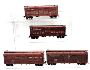 Lot 4 Sliding Door 40' Stock Cattle Car Texas & Pacific, AT&SF, Rock Island - Picture 1 of 7