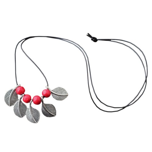 VETEMENTS Collana donna ceramica disegno floreale elegante ciondolo per abiti e vestiti