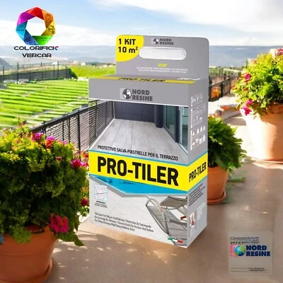 NORD RESINE PRO-TILER PROTETTIVO SALVA PIASTRELLE PER TERRAZZE - KIT PER 10 MQ