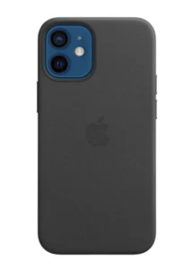Genuine leather black case for iphone 12 mini - Photo 1 sur 4