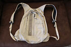 Eddie Bauer nylon beige backpack 2007; new without tags 15" X 15"