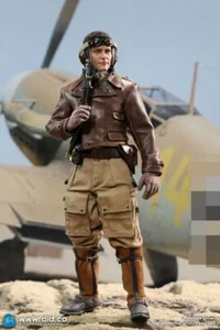 DID 1:6 D80154 WWII Flying Ace Star Of Africa Pilot Soldier Male Action Figure - Picture 1 of 12