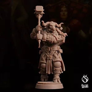 Minotaurus Kleriker Pose 1 | Arkane Minis | D&D Miniatur - Bild 1 von 6