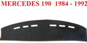 BLACK DASH MAT, DASHMAT,DASHBOARD COVER FIT  MERCEDES 190E 1984-1992 - Bild 1 von 7