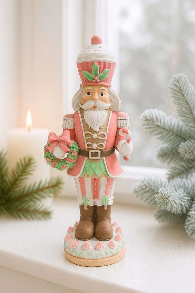 Clayre&Eef Nussknacker, Candy, Rosa, Weihnachtsdekoration - Bild 1 von 1